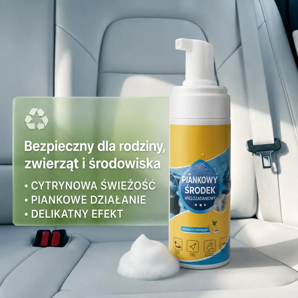 Wieloenzymatyczny piankowy środek czyszczący 4 w 1 - polska grafika produktu