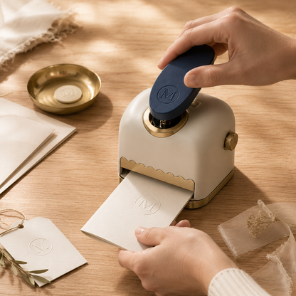 Mavriqio Mini Embossing Press in use