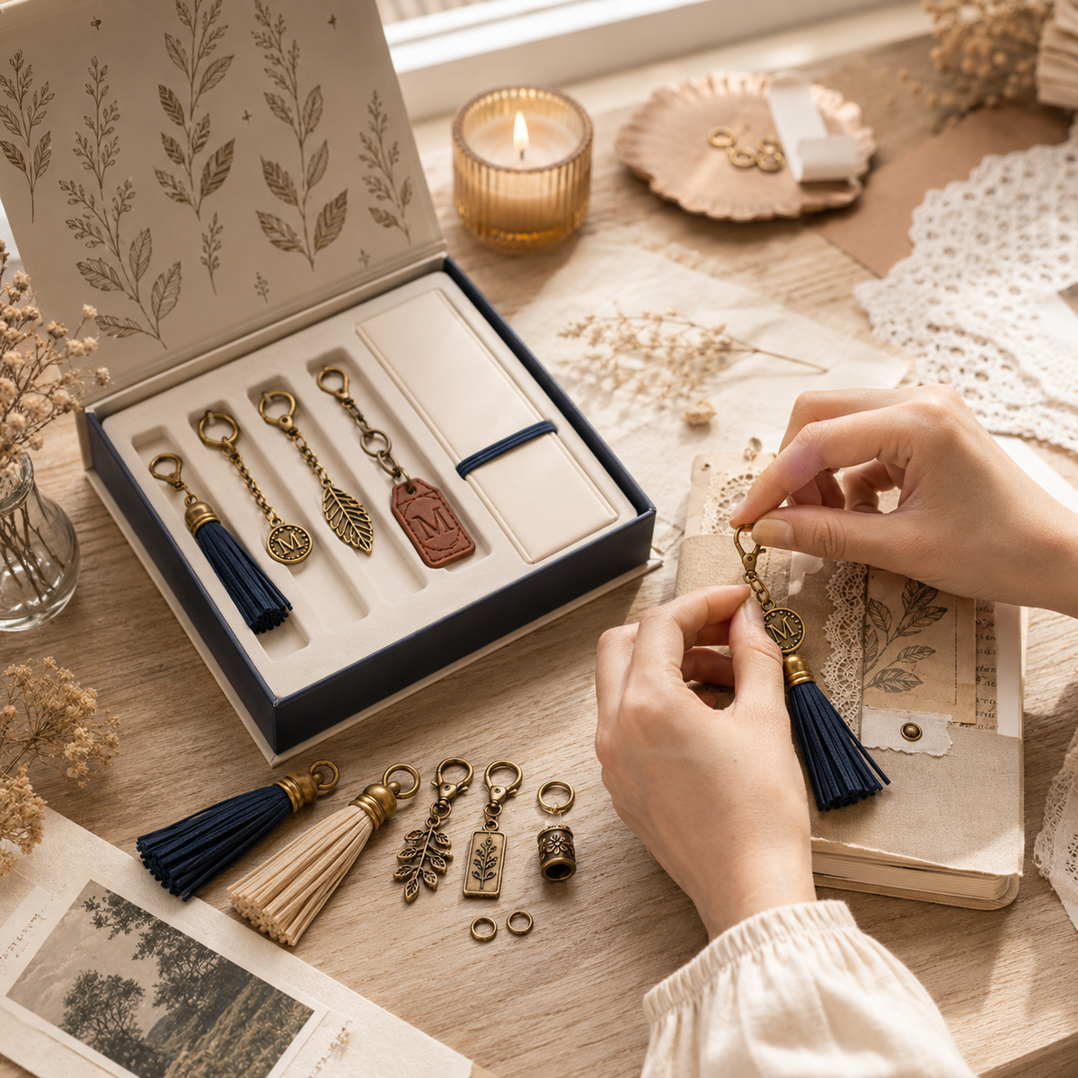 Mavriqio Journal Charm Kit in use