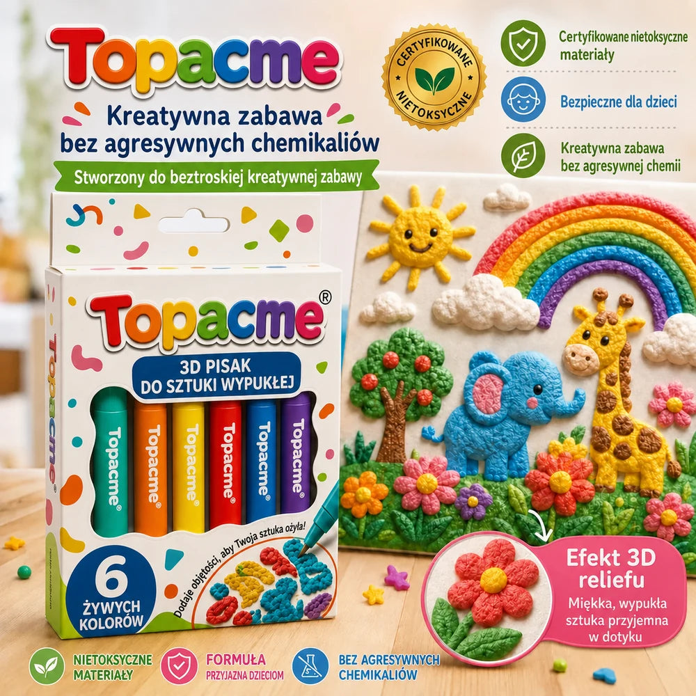 Topacme 3D pisak do sztuki wypukłej - polska grafika produktu