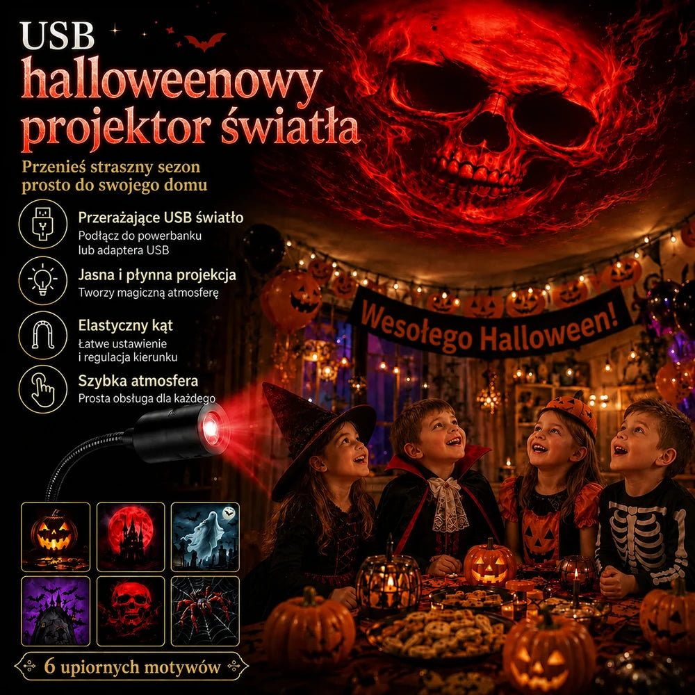 Topacme inteligentny projektor nocny 5D