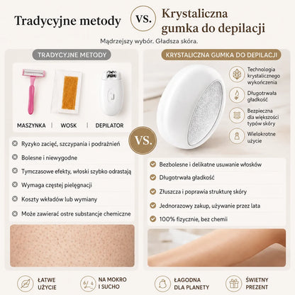 Krystaliczna gumka do depilacji - polska grafika produktu