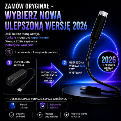 Topacme inteligentny projektor nocny 5D