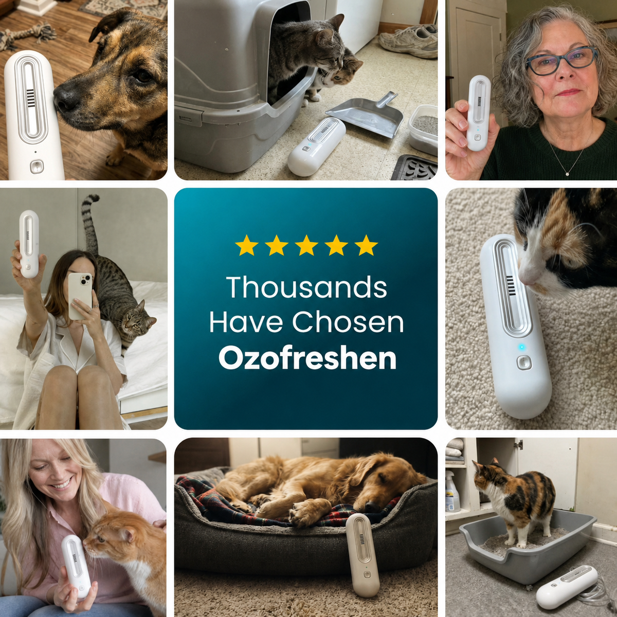 OzoFreshen oczyszczacz powietrza na zapachy zwierząt 9