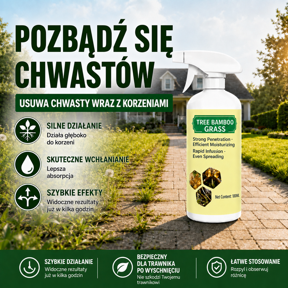 Naturalny spray na chwasty i trawę — zdjęcie 1