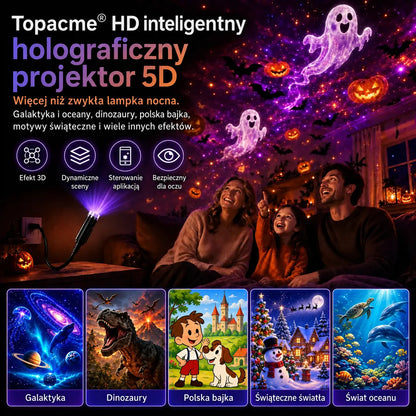 Topacme® inteligentny projektor nocny 5D