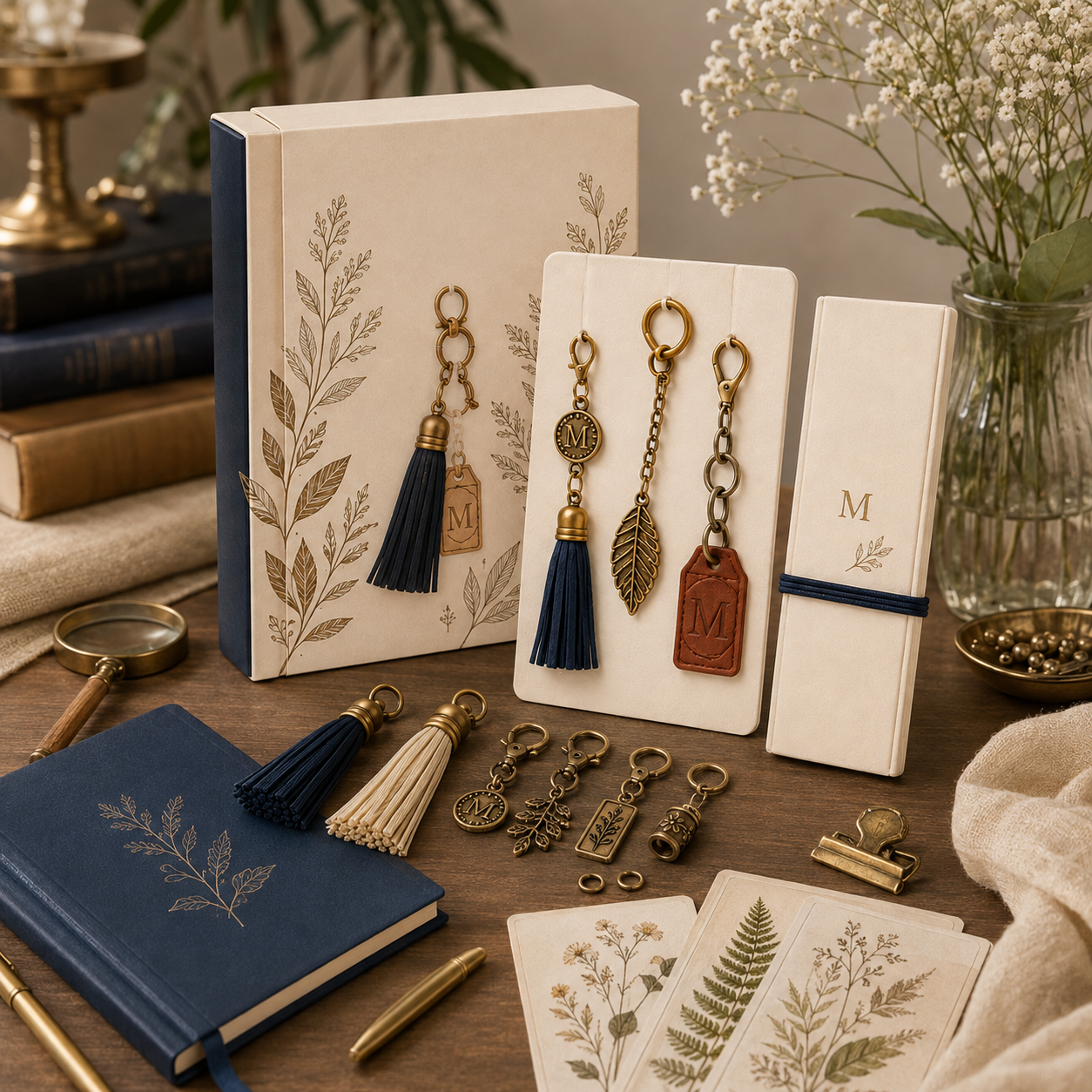 Mavriqio analog craft collection arranged in warm light